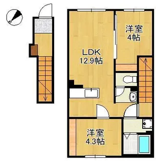カーサ リブラ【2階】の間取り