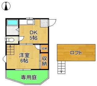 ステイツ若園【1階】の間取り