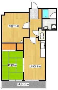 朝日イーストビル【7階】の間取り