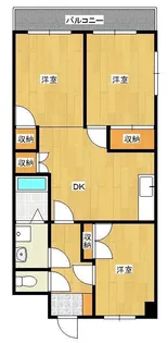 シャトレーゼ熊本【3階】の間取り