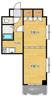ロイヤルトレンディ【6階】の間取り