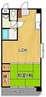 ルネッサンスTOEI美萩野【2階】の間取り