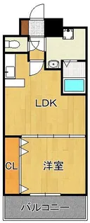 No.65 クロッシングタワーORIENT BLD.【15階】の間取り