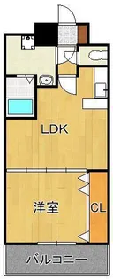 No.65 クロッシングタワーORIENT BLD.【19階】の間取り