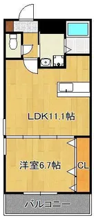 No.65 クロッシングタワーORIENT BLD.【14階】の間取り