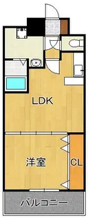 No.65 クロッシングタワーORIENT BLD.【18階】の間取り