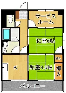 コーポあけだ【2階】の間取り