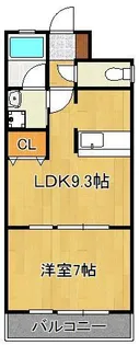 1LDKの間取り画像