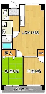 グリーンハイツ足立【2階】の間取り
