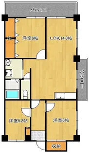グリーンハイツ足立【4階】の間取り