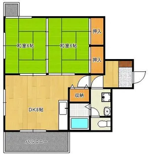 霧ヶ丘芙陽グランドマンション【2階】の間取り