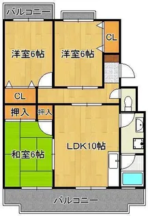 森田ハイツ【1階】の間取り