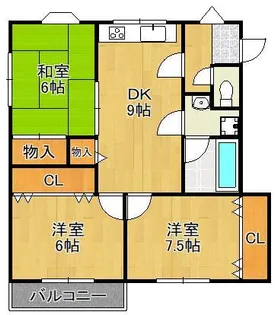 エミナースⅡ【2階】の間取り