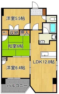 ウィルステージ霧ヶ丘【4階】の間取り