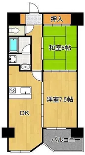 ウィルステージ霧ヶ丘【5階】の間取り