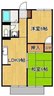 プレジール・イトー【1階】の間取り