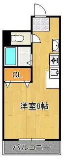 メイゾン足原【3階】の間取り