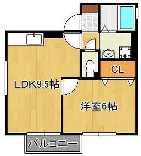 セジュール・イトー【1階】の間取り