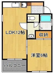 エステート足立【4階】の間取り