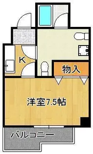 ボヌール三萩野【3階】の間取り