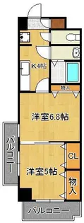 木下鉱産ビルⅡ【8階】の間取り