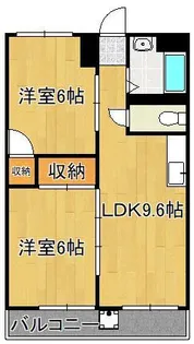 アリエスきふね【3階】の間取り