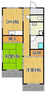萩安マンション【3階】の間取り