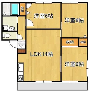 クッキースクエア A棟【1階】の間取り