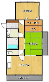 クラブハウス熊本【5階】の間取り