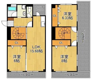 パティナ足立【2階】の間取り