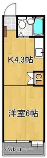 フォーラム21熊本Ⅱ【1階】の間取り