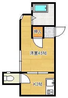 片野タカケンビル【4階】の間取り