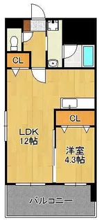 アヴァンセ片野グランデ【11階】の間取り