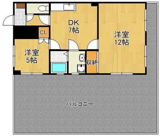 クロノス霧ヶ丘【6階】の間取り