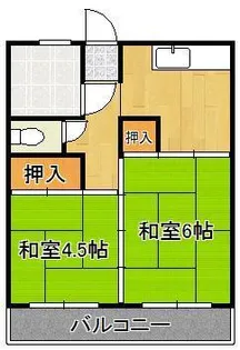 アベニュー片野【2階】の間取り
