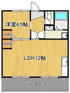 石田コーポ【3階】の間取り