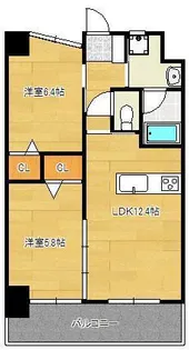 ウィングス三萩野【11階】の間取り