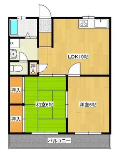 アーバンKNⅡ【2階】の間取り