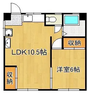 プリンセスメディアパークⅠ【3階】の間取り