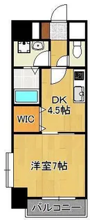 1DKの間取り画像