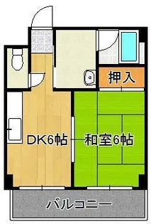 ボヌール片野【3階】の間取り