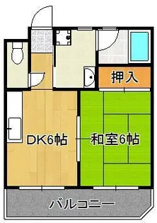 ボヌール片野【5階】の間取り