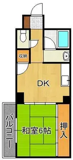 ボヌール片野【4階】の間取り
