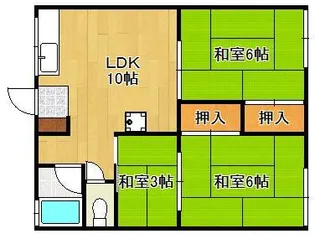 コーポ植田【2階】の間取り