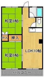 白銀マンション【5階】の間取り