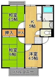 メイプルハイツ【2階】の間取り