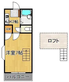 片野JMハウス【2階】の間取り