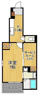 ラインハイム足立山 C棟【1階】の間取り