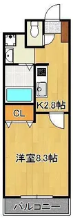 Forest courtⅡ【1階】の間取り