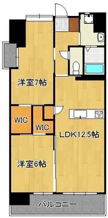 サンシャイン・キャナル小倉【11階】の間取り